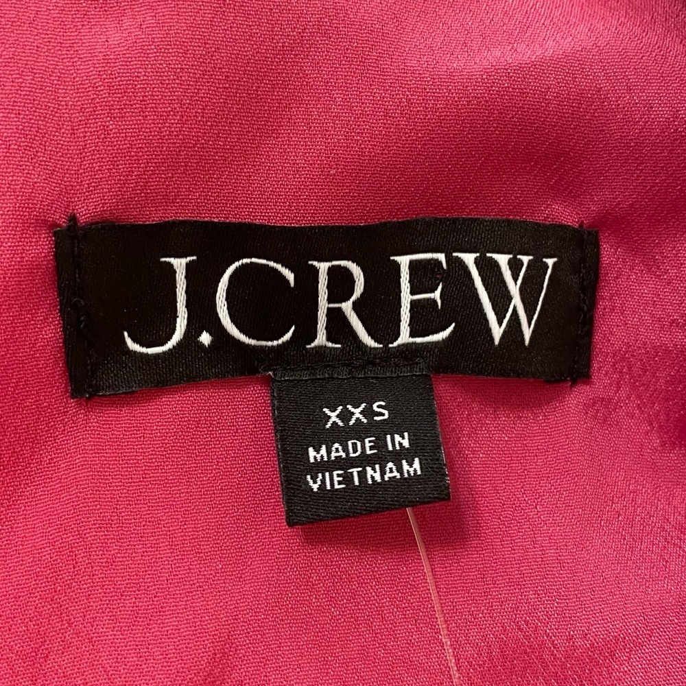 J Crew New Womens Size XXS Pink Cupro Sleeveless Cinched Waist Lined Midi Dress - Picture 9 of 13
